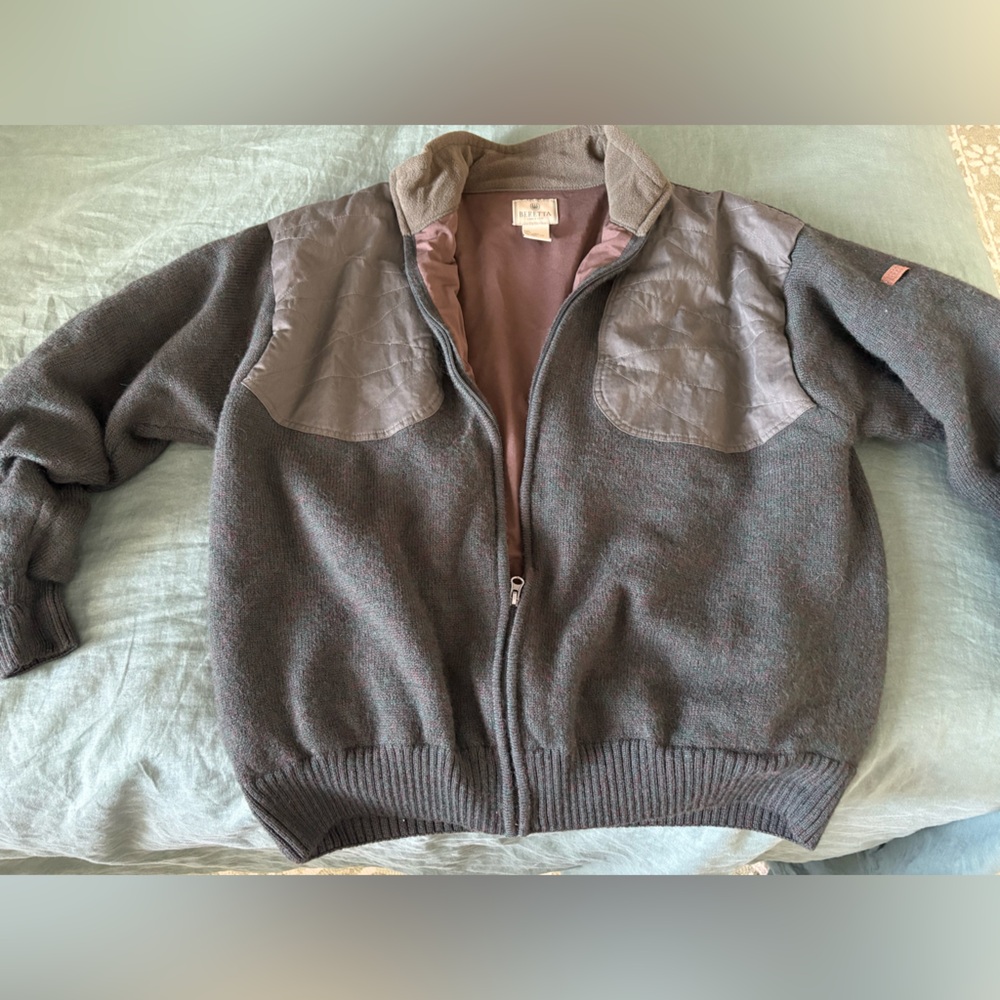 Beretta Men's Gray Wool Sweater